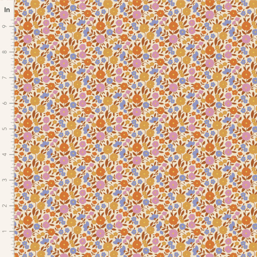 Tilda Patchwork Stoff Baumwolle - Wallflower - Janice Caramel